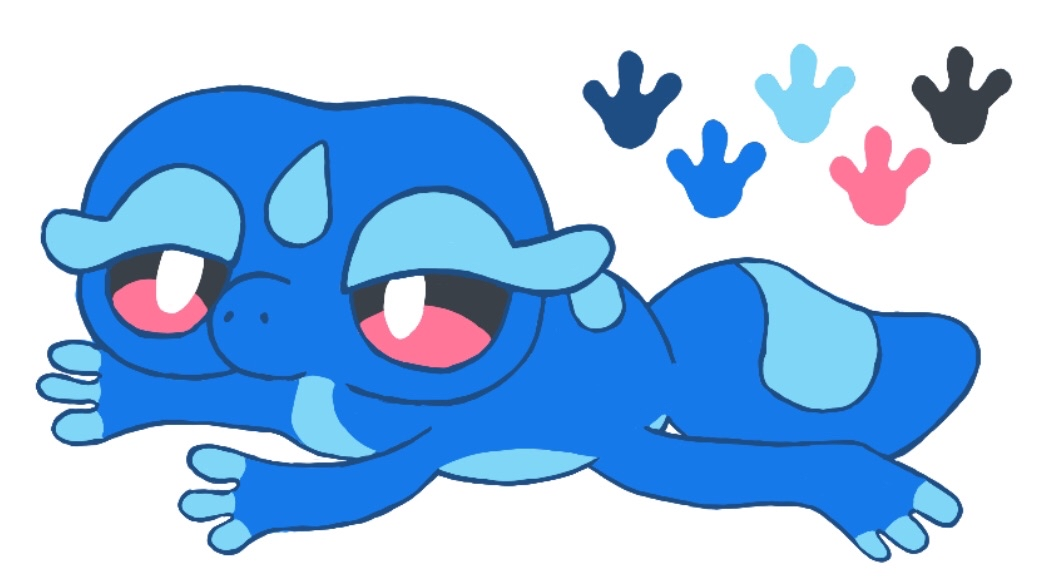 doodle of gecqua pokemon from new pokemon starters
